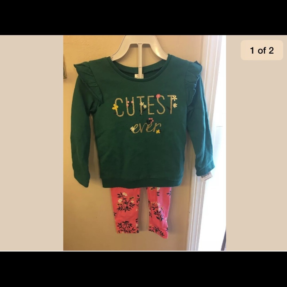 Toddler girl legging set size 24 months